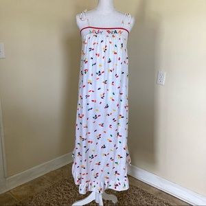Vintage 1980s “jelly bean"  Novelty Knit Sundress Style Nightgown